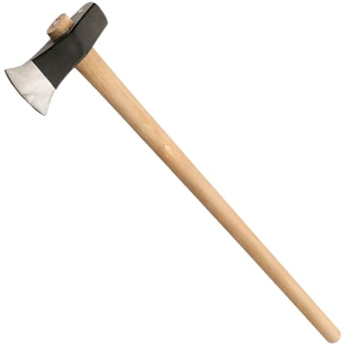 Alte Scure/Mazza 2,5 kg in Acciaio Forgiato – Manico in Legno di Faggio Ergonomico – Strumento per Giardinaggio, Spaccalegna & Campeggio