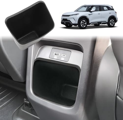 GAFAT Compatible avec BYD Atto 2 DM-i EV 2025 2026 2027 Console Centrale Boîte de Rangement Arrière, Yuan UP Dmi Poubelle Siège Arrière Organisateur en Silicone Antidérapant, Atto 2 Accessoires