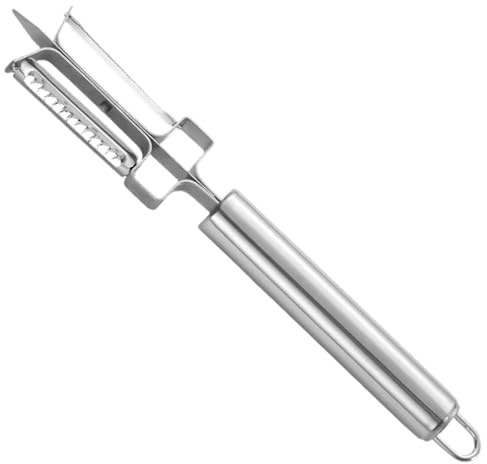 Rallador manual para verduras - Rebanador Multifuncional Acero Inoxidable Doble Cara con Mango,Pelador Frutas Y Verduras,para desayunos, comidas, cenas, Acción de Gracias, eventos y reuniones