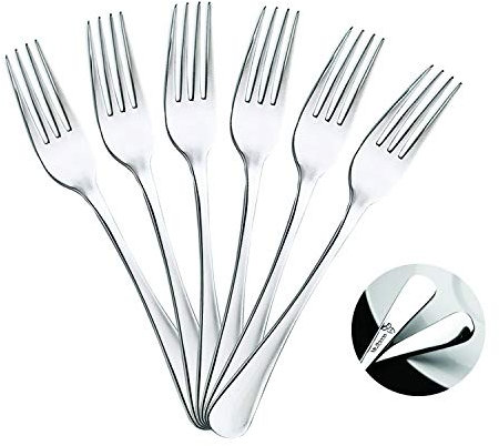 Mr. Spoon 6 Tenedores de Mesa Acero INOX. Colección Minimal 20 x 2,65 cm