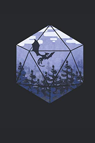 Tabletop Gaming Notebook: Dragon In Treetops: Blank 6x9 College Ruled Notebook For Tabletop RPG Gaming