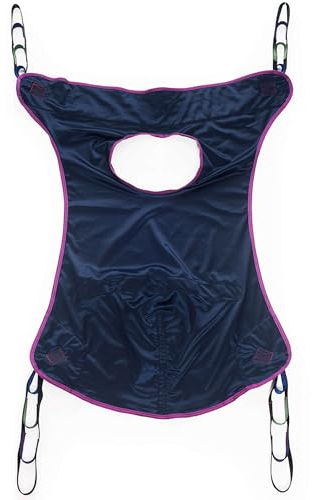 Medacure Ganzkörper-Patienten-Hebeband mit Toilettenöffnung, universelle Kompatibilität, XL, bariatrische Polyester-Transferschlinge für Hoyer und andere Patientenheber, 145,8 cm L x 119,9 cm B