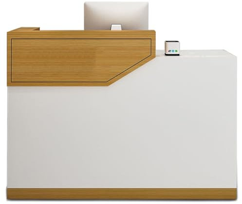 XNKLPY Rezeptionstheken Verkaufstheke, Empfangstheke Bürotheke mit Schubladen und Tastaturposition, Empfangstheken Büromöbel, Rezeption Schreibtisch, Für Convenience-Stores, Kleinen Bartheken A 100cm