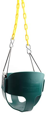 Grüne Schaukelsitze, strapazierfähig, mit 65 Ketten, harte Schaukel für Kinder, Spielplatz-Schaukel-Ersatz