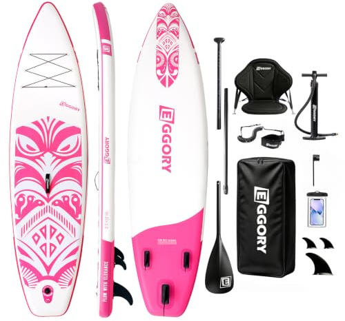 Stand Up Paddle Planche de Surf Gonflable Sup - Accessoires complets pour Planches de pagaie - Pompe à pagaie réglable - Sac à Dos de Voyage - Sangle d'épaule