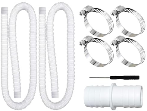 Poolslangar 99 cm Lång Robust Flexibel Anslutning med 4 Klämmor