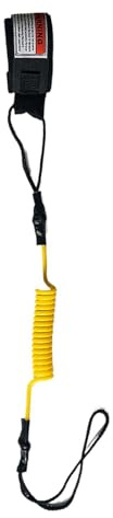 Bodyboard Wrist Leash, Elastic Lightweight Surfboard Strap, Coiled Safety Cord, Heavy Duty Surfing Accessory, Adjustable Padded Wristband