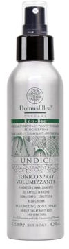 TONICO SPRAY VOLUMIZZANTE – UNDICI – Volumizza, Ristruttura, Protegge e Lucida – Per Tutti i Tipi di Capelli, Specialmente Fini o Diradati – 125ml - ECO-BIO - Domus Olea Toscana