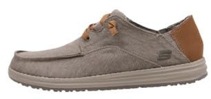 Skechers Relaxed Fit Melson Planon, Zapatos Hombre, Taupe, 42 EU