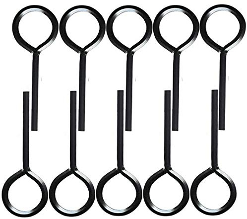 QOFOWIN 5/32” Standard Hex Dogging Key with Full Loop, Allen Wrench Door Key for Push Bar Panic Exit Devices, Solid Metal - 10 Packs (5/32, black)
