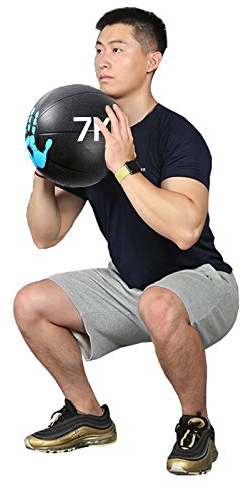 Medizinbälle Elastische Fitnessmedizin-Kugel Mit Farbe Palm Muster Balance Training Ball, 1kg / 2kg / 3kg / 4kg / 5kg / 6kg / 7kg / 8kg / 9kg / 10kg (Size : 5kg/11lb)