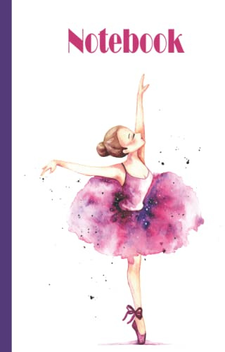 Ballett Notizbuch: Ballett Notizbuch, breit liniert, liniertes Papier-Notizbuch für Schule, Studenten, Geschenk für Kinder, Jungen, Mädchen, Ballett Notizbuch, Ballett Liebhaber