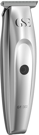 GA.MA GT1300 - Tagliabordi professionali a T, funzionamento con filo e senza fili, motore da 7000 giri/min, lama DLC in acciaio inox, durata di 80 minuti, include base di ricarica