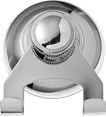 STOBAZA Gancho de Acero Inoxidable Colgador Fácil Instalación Ventosa para Ducha Baño Diseño Simple y Acabado Plateado para Cocina y Baño