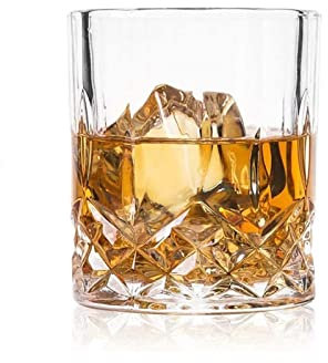 HEXEH Trinkglas Haushaltswhiskyglas Trinkgläser Bourbon oder Whisky Glass Cup, Bar, Eistee, Wasser, Mojito und Tom Collins Gläsern Trink Gläser