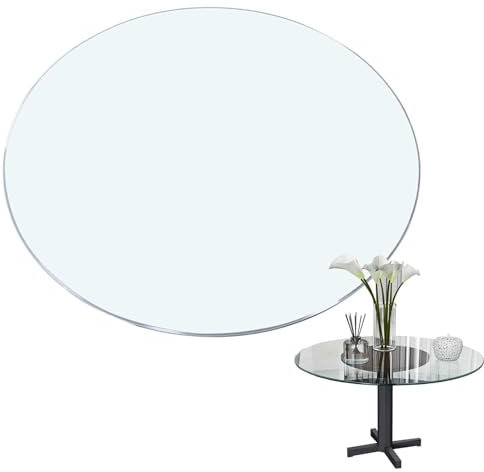 SYUFRE Tapa De Cristal para Mesa Redonda Tablero De Vidrio Redondas Vidrio Templado Transparente para Mesa De Comedor Diámetro 35cm ~ 100cm para Mesa De Comedor Cocina Jardín (Size : Ø 70cm(28Inch))