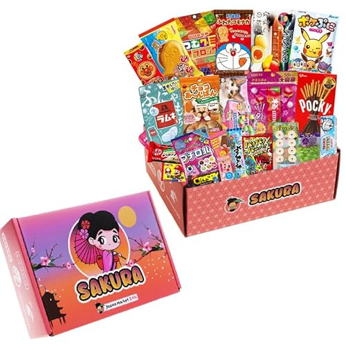 JAPON MARKET - JapanBox Édition Spéciale Noël - Box Bonbon Japonais, Assortiment Bonbons, Snack, Chocolats, Biscuits et Plus - Boite Surprise Idéale Pour Cadeau, Dégustation Japonaise Authentique
