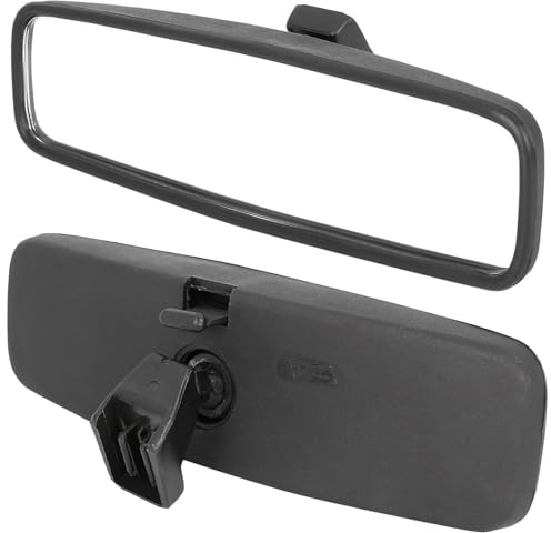 Car Interior Mirrors 814842, Inner Rearview Mirror ABS and Glass Housing, Windshield Rear View Mirror for Driving Instructor, Replacement for Peugeot 107/206/106, Toyota Aygo, Citroën C1, Clio 1/3