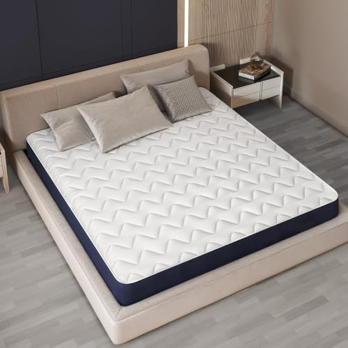 The White Stone Matratze 140 x 200 aus hypoallergenem Waterfoam | Höhe 30 cm | Polsterung aus Watte und Bezug aus atmungsaktivem 3D-Gewebe, milben- und pilzresistent | Hergestellt in Italien