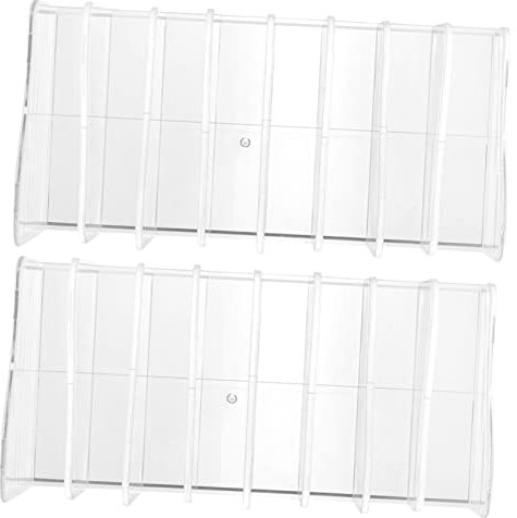 BUGUUYO 2stücke Transparenter Paletten-organizer Für Make-up Unterteilt Lidschattenpaletten-halter Theken-organizer Zum Aufbewahren Von Kosmetika Zu Hause Geschäft