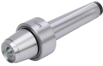 MT2 Live Tailstock Center Cup and Point Tip, Lathe Live Center Cup with Ball Bearing, Stainless Steel Lathe Live Center Cup for Woodworking Metalworking