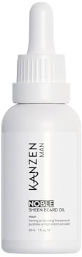 Olio Da Barba Kanzen Man Noble 30 Ml – Olio Da Barba Premium Per Ammorbidire, Idratare E Curare, Favorisce Una Barba Più Sana