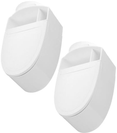 HOLIDYOYO 2stücke Bad Aschenbecher Mit Deckel Wandhalterung Aus Pp Und Edelstahl Platzsparend Und Einfach Zu Montieren Für Toilette Bad Und Büro
