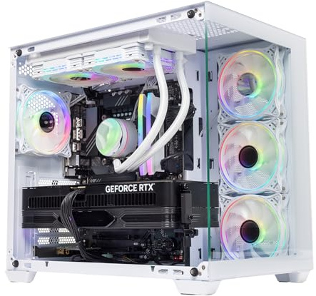 GTR Gaming PC | Intel Core i9-14900KF | RTX 5080 16GB | 32GB DDR5 5600MHz | 2TB NVMe SSD | 1000W Gold PSU | Wi-Fi | AIO Cooler | ARGB White Case | Windows 11
