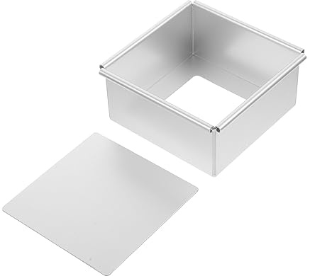 iplusmile Stampo per Dolci Quadrato con Removibile in Alluminio Teglia Piccola per Forno Stampo Forno da Te Resistente e Facile da e