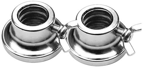 Weight Collars - 2X Collars Dumbbell Hex Nut, Weight Bar Clamps, Casting Iron 1 Inch Barbell Clip for Dumbbell Bar | Secure Locking Collar for Lifting Training Exercise Gym Fitness Equipment