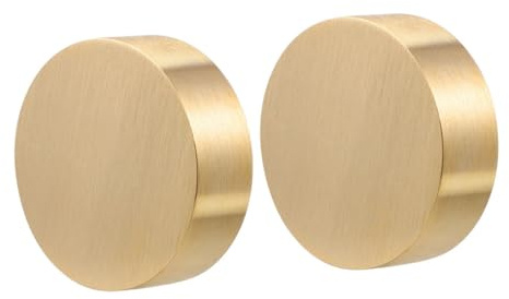 WRITWAA 2 STÜCK Schwere Messing Papiergewichte Runde Solide Briefbeschwerer für Kalligraphie und Büro Dekorativ und Funktional Stabilisieren Papier bei Zeichnen und Schreiben Elegantes