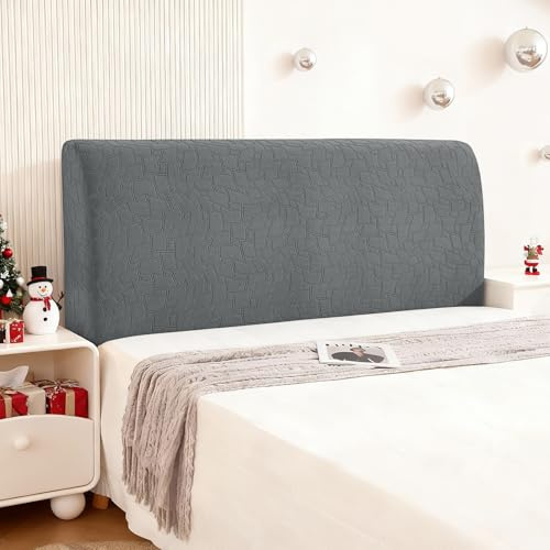 Ystyle Copri Testiera Letto, Copri Spalliera Letto Matrimoniale/Singolo Elasticizzata, Copertura Testata Letto Matrimoniale Lavabile, Headboard Cover Antipolvere Universale (180CM, Grigio Chiaro)