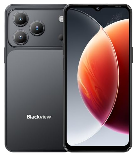 Blackview Wave 7C | Smartphone LTE | 6,56 HD+ IPS 60Hz | 16GB RAM + 64GB (2TB) | Android 16 | 32MP + 13MP Kamera | 5000mAh Akku | Dual SIM | GPS | 2 Jahre Garantie | Phantomschwarz
