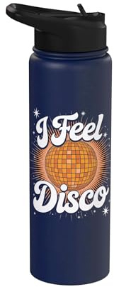 Disco Ball Vintage Retro i Feel discoball Cool Party Stainless Steel Insulated Water Bottle