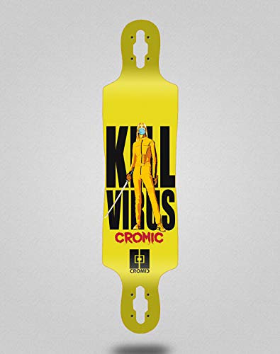 Skate Skateboard Longboard Deck Cromic 40x9 Drop Cromic C19 Kill The Virus