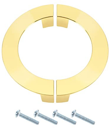ECSiNG 2 Stück Halbkreisgriff Moderne Schrankbeschläge Griffe Schubladengriffe Ersatzzinklegierung Schrankgriffe Zubehör für Wohnmöbel Schlafzimmer Küche Gold