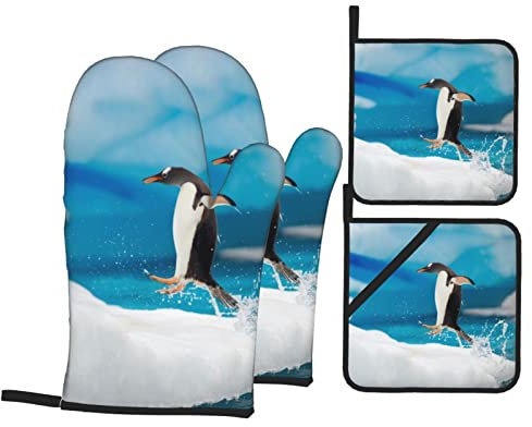 Ensemble maniques et maniques pingouin, tissu polyester, isolation thermique, épais et durable
