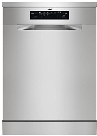 AEG Freestanding Dishwasher, 6000 Series SatelliteClean FFB53937ZM, 60cm, 14 Settings, AirDry Technology, GlassCare/SoftSpikes, MaxiFlex drawer, ExtraHygiene Function, (Db) 44, 850x598x622, Class D