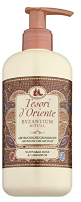 TESORI D'ORIENTE AROMATISCHE CREMESEIFE BYZANTIUM 300 ML mit schwarzer Rose und Labdanum
