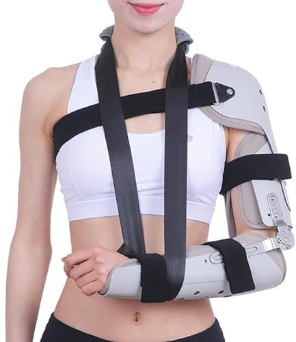UZIAH Verstellbare Armschlinge, Schultergelenk-ROM-Ellenbogen-Wegfahrsperre, Für Postoperativen Ellenbogenstützen-Stabilisator,Left