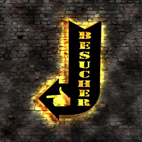 Besucher Pfeil Leuchtschild Dekoration Schild Bild Kein Leuchtreklame Leuchtschild Wandaufkleber Leuchtbild Leuchtreklame Leuchtreklame