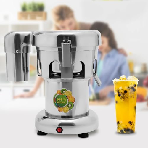 Spremiagrumi elettrico in acciaio inox, 370 W, velocità 2800 giri/min, 85 mm, spremiagrumi per arance, angurie, carote