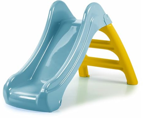FEBER - Casual Slide, Scivolo Piccolo per Giardino, Scale Antiscivolo, Colori Resistenti alla Luce Solare e ai Cambiamenti di Temperatura, Facile Montaggio, Da 1 Anno, Famosa (FEL10000)