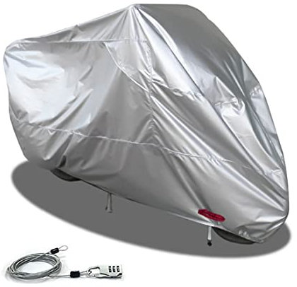Funda Moto Aire Libre Cubierta De Motocicleta Compatible con Cubierta De Motocicleta para HRD Cubierta De Bicicleta Grande Impermeable Cubierta Motocicleta(Color:B,Size:245 * 105 * 125cm(XL))