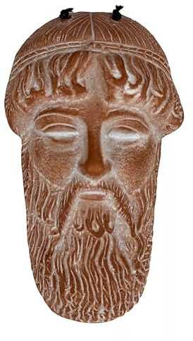 Zeus Jupiter Small Mask Ceramic Wall Relief Décor