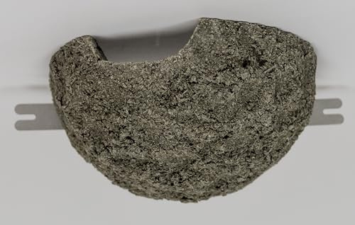 Mehlschwalbennest mit Edelstahl Halter (Einflug links), Vogelhaus, Nistkasten, Nisthilfe