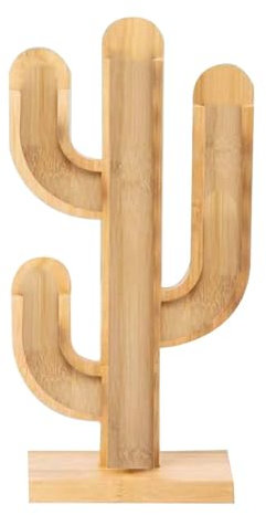 Moderna capsula di caffè a forma di cactus, può essere smontata e assemblata, in legno, YbD082 (giallo, taglia unica)