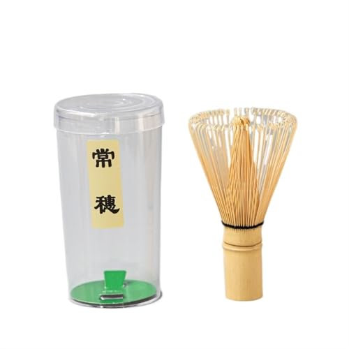 LUNCHS Matcha Kit Scatola e Cucchiaino da tè in bambù per Matcha Frustino Matcha Cultura del tè Matcha Set Utensili Tradizionali Giapponesi per Il tè Matcha(Tea Whisk C)