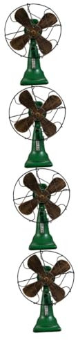 Alipis 4pcs Vintage Style Table Fan Resin Desktop Decoration Retro Tabletop Adornment