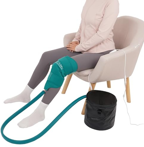 EVERCRYO Cryo Cuff Knee Cryo Cooler Cold Compress Kit Cold Therapy Machine Pump Ice Cryotherapy Pad for Knee, Ankle, Back, Leg, Hip